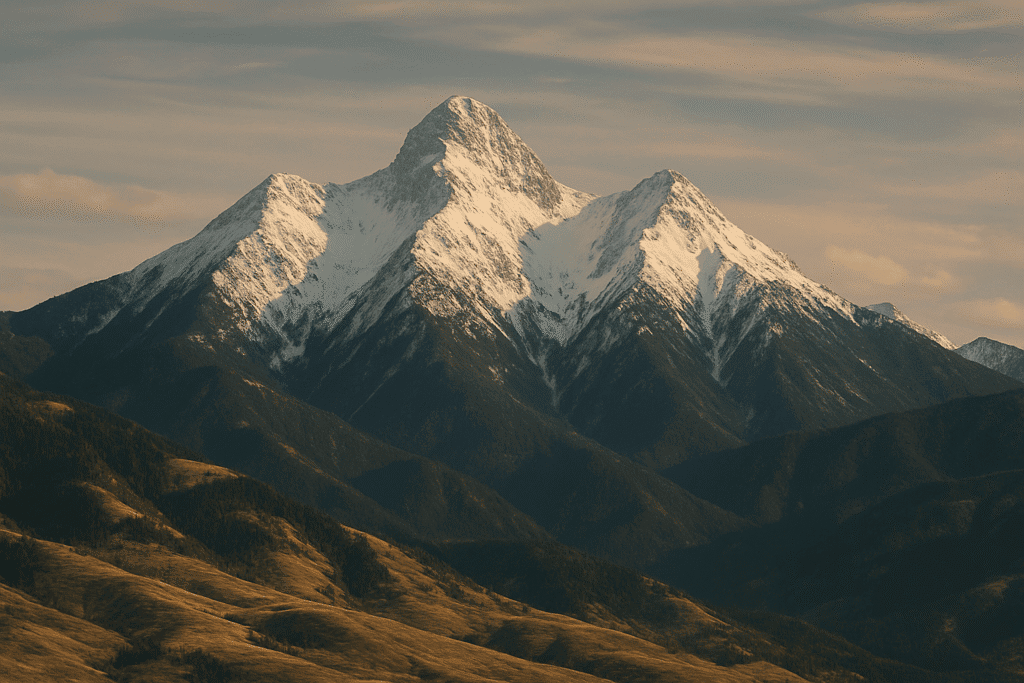 The Absaroka Mountain Range as seen from Livingston, MT