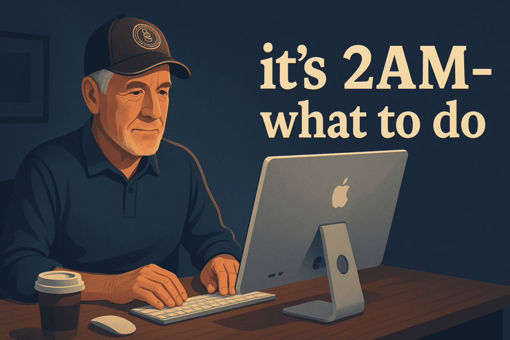 Mainer Montanan | Daryl T. Stong | Local Financial Advisor | Man Working at Computer