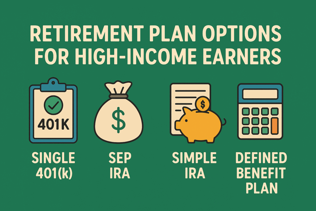 IRA's & Retirement Plans and Strategies for high income small business owners, entrepreneurs and solo-preneurs.
