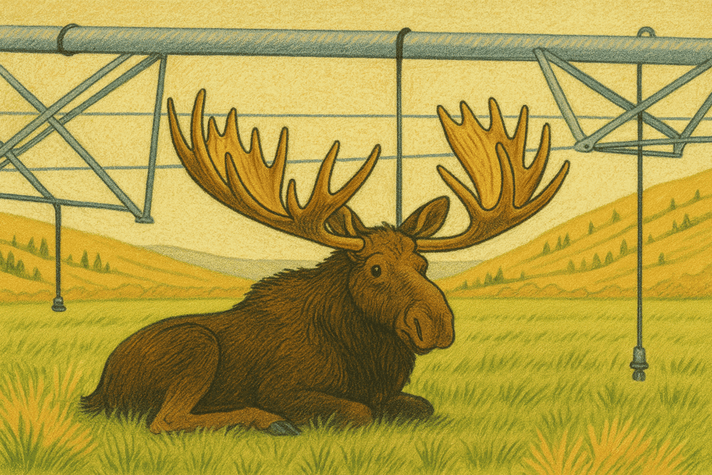 Moose in field for the post about 7 habits of highly successful people.