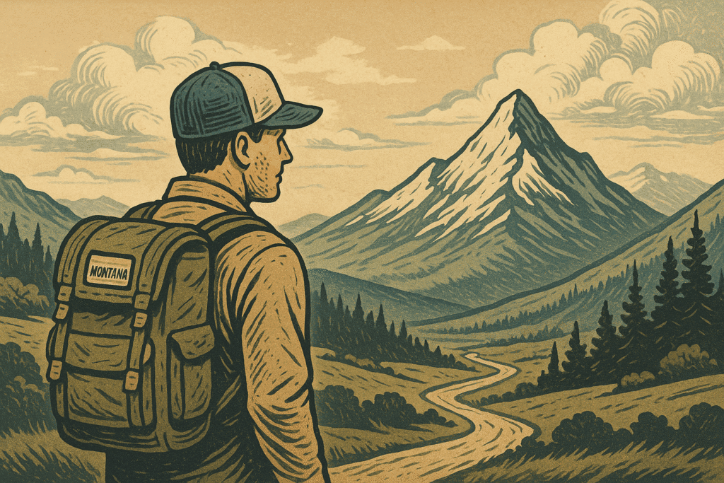 Hiker Mountains Creative Burnout
