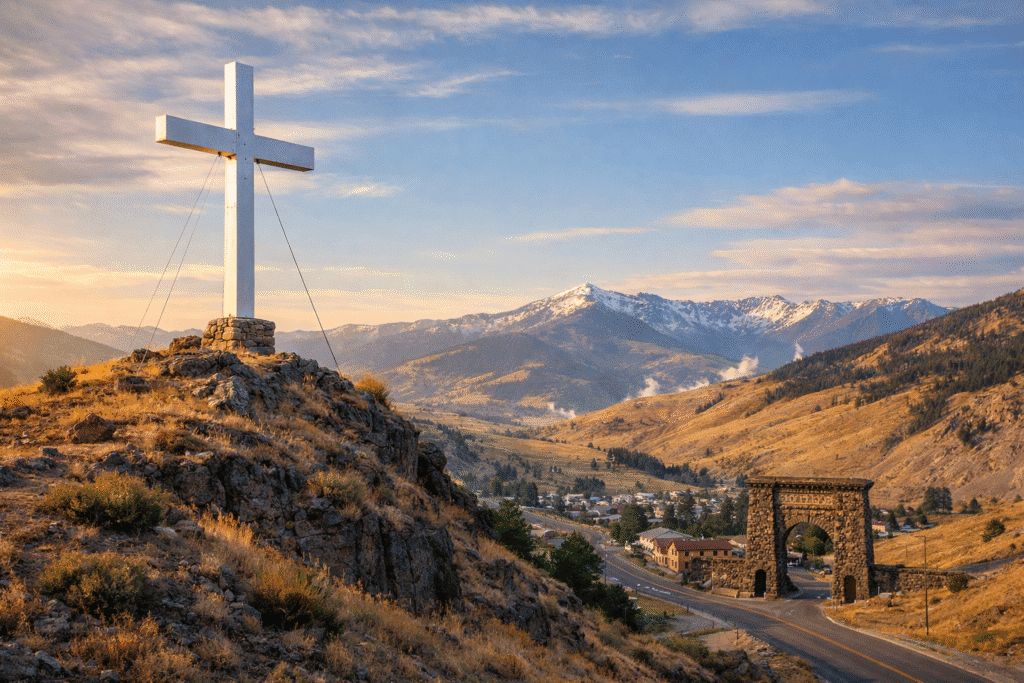 Cross & Arches - Gardiner, Montana